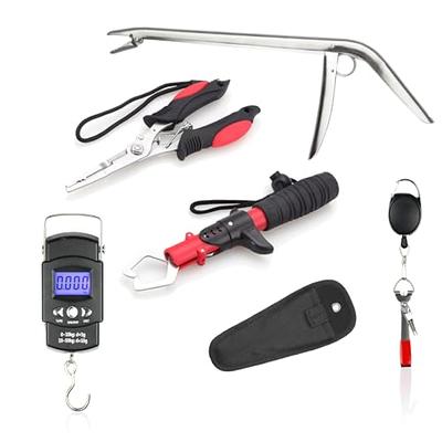 134 Pcs Fishing Tool Kit Included Fishing Lures Baits Tackle, Fish Hook  Remover Tool, Fish Lip Gripper, Portable Digital Fish Scale Fishing Pliers  with Sheath 2 Fishing Lanyard (Black, Classic Style) 