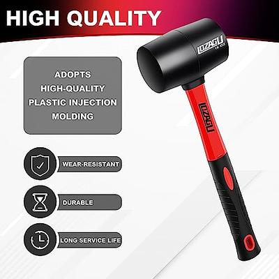 LOZAGU 16oz Rubber Mallet Hammer, Fiberglass Handle, Rubber Mallet for  Flooring, Tent Stakes, Woodworking, Camping, Soft Blow Tasks without Damage  - Yahoo Shopping