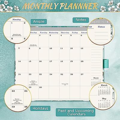 2024 Planner - Weekly Monthly Planner 2024, Calendar Planner from January  2024 to December 2024, Agenda with Elastic Closure, Inner Pocket, 6.1'' x