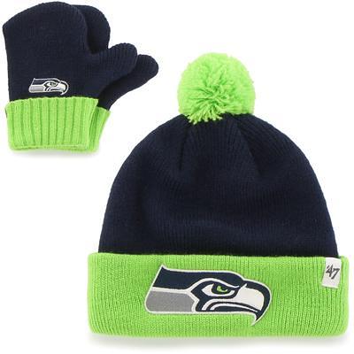 Fanatics Branded Heather Gray Seattle Seahawks Cuffed Knit Hat with Pom