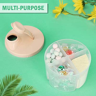 Baby Formula Dispenser On The Go, Non-Spill Rotating Four-Compartment  Formula Container for Travel, Milk Powder and Snack Storage Container for  Infant