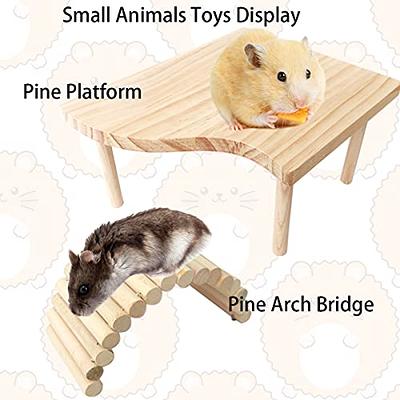 Vehomy 2pcs Hamster Stand Platform Toys