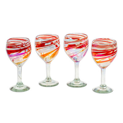 Waterfall Red Wine Glasses, Set of 4 - Yahoo Shopping