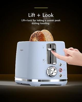 2 Slice Toaster, Wide Slots, Lift + Look, Auto-Off, & Frozen Modes for Toast,  Bagels, Waffles & Fruity Breads, Modern Sleek Design, Easy-Clean Crumb  Tray, Pastel Blue - Yahoo Shopping