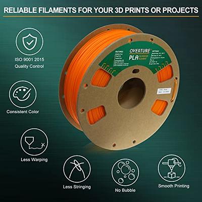 OVERTURE PLA Filament 1.75mm PLA 3D Printer Filament, 1kg Cardboard Spool  (2.2lbs), Dimensional Accuracy +/- 0.03mm, Fit Most FDM Printer (Orange) -  Yahoo Shopping