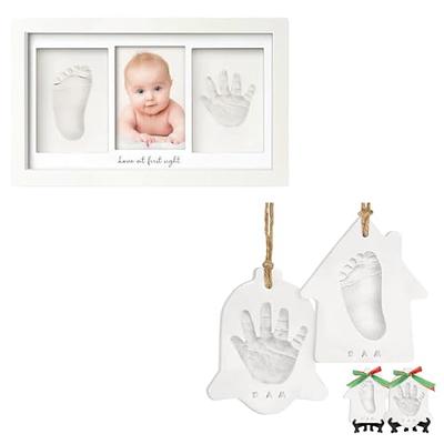 KeaBabies Baby Footprint Kit - Baby Hand and Footprint Kit - Baby Shower Gifts for Mom - Baby Keepsake - Personalized Baby Picture Frame Print Kit - B