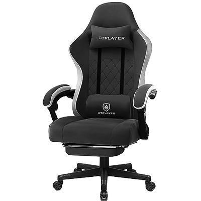 Bigzzia Gaming Chair Office Chair, Ergonomic Game Chair with Headrest &  Lumbar Pillow, Green