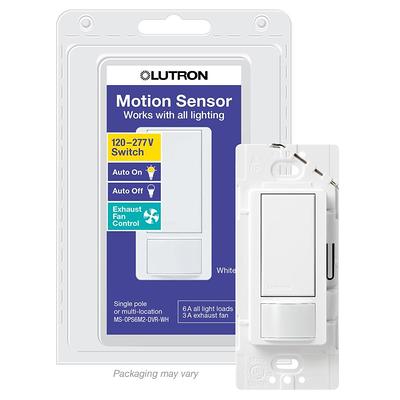 Lutron 2 Amp Single-Pole Maestro Motion Sensor Switch White 3-Pack