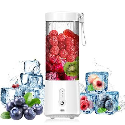 GREECHO Portable Blender, One-handed Drinking Mini Blender for Shakes and  Smoothies, 12 oz Personal Blender with Rechargeable USB, Made with BPA-Free  Material Portable Juicer, Cream White - Yahoo Shopping