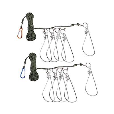 Fishing Stringer Clip Fishing Holder Portable with Float Fish Lock Fish  Lock