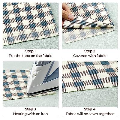 Outus Iron on Hem Tape Fabric Fusing Hemming Tape Wonder Web Adhesive Hem  Tape for Pants