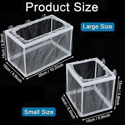 2 Pack Aquarium Fish Breeder Box, Fish Isolation Box, Hatching Box