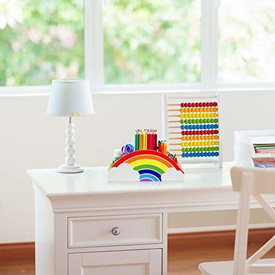Crayon Organizer Art Supplies Caddy Rotating Kids Rainbow Color