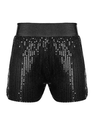 XUNZOO Kids Girls Boys Glitter Sequin Dance Shorts Ballet Jazz Dance  Bottoms Yoga Gymnastics Short Pants Black 9-10 Years - Yahoo Shopping