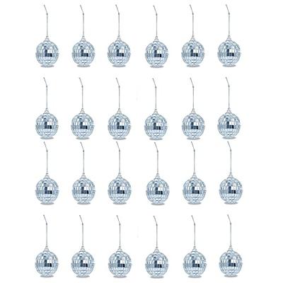 24 Pcs Mirror Disco Ball Hanging,Disco Balls Ornaments Mini Disco