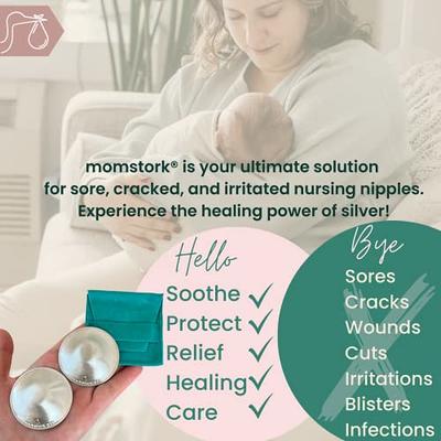 Silver Nursing Cups Covers Silcone Rings Newborn Essentials Must