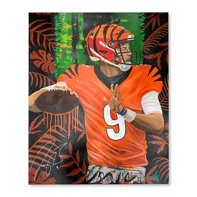 Tom Brady Tampa Bay Buccaneers Autographed 30 x 40 Original Art on Wood  Panel - Hand Painted by Artist Shawn Voelker - Limited Edition of 1