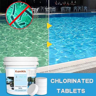 In The Swim 3 Inch Stabilized Chlorine Tablets for Sanitizing Swimming  Pools - Individually Wrapped, Slow Dissolving - 90% Available Chlorine 