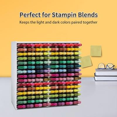 SANFURNEY Art Marker Storage Rack for 120 Markers, Watercolour Brushes Pens  Color Pencils Organizer Holder for Desk