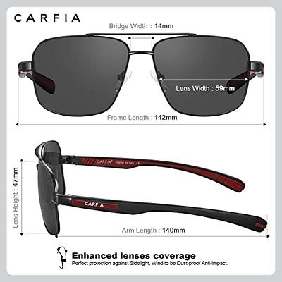 Carfia Mens Sunglasses Polarized UV400 Protection Driving Glasses