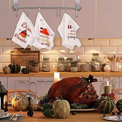 Thanksgiving Pumpkins Bathroom Towel Set,Microfiber Bath Kitchen