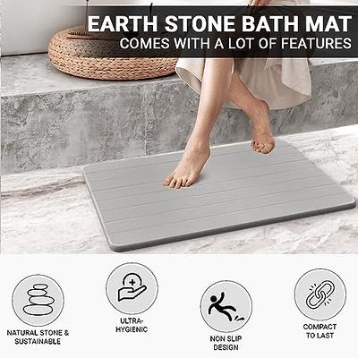 OLIVAROSEC Stone Bath Mat and 4 Small Multi-Purpose Mats