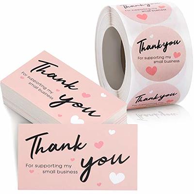 500 Pcs 1.5 inch Thank You Stickers Thank You for Supporting My Small  Business Stickers Thank You Stickers for Packaging Thank You Stickers for  Business Self-Adhesive Stickers - Yahoo Shopping