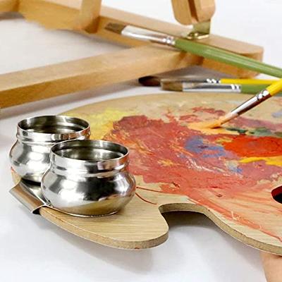 9 PCS NO Spill Paint Cups Set with Paint Brushes and Paint Tray Palette,  PaL5 $16.65 - PicClick AU