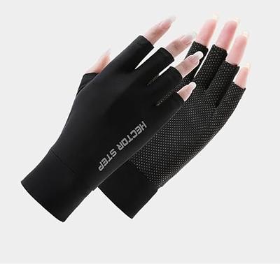 BRILISLE Fishing Gloves,UV Gloves for Gel Nail Lamp, Professional