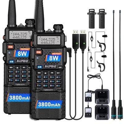 BAOFENG UV-5R Ham Radio 8W Handheld High Power Dual Band 144-148