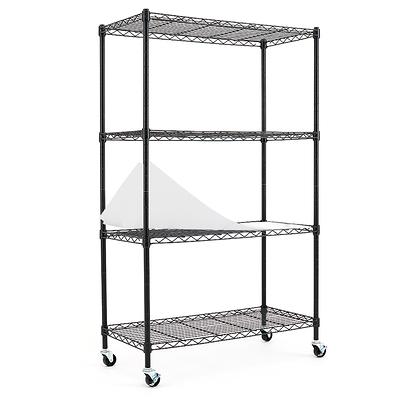 Kobalt Steel Heavy Duty 3-Tier Utility Shelving Unit (48-in W x 24-in D x  47-in H), Black