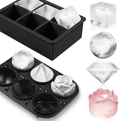 Bangp Clear Ice Cube Maker,Clear Ice Cube Mold with Reusable Ice Cube  Storage Bag,Silicone