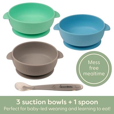 Baby Bowls With Suction - Heat-resistant 2 Piece Silicone Set With