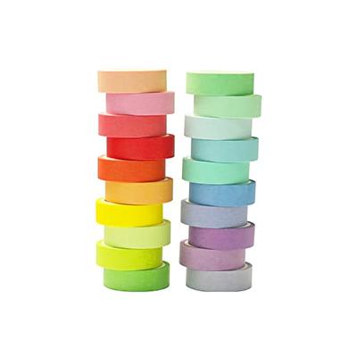 Mini Rainbow Washi Tape Colorful Masking Tape Set (10 Candy Colors