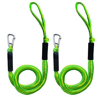 NIUGRECF Boat Bungee Dock Line Mooring Rope Inflatable Boating Accessory  with Hook for Docking Jet Ski,Kayak,Pontoon,Watercraft,Seadoo,Waverunner,Canoe,Built  in Snubber,4-5.5FT,2 Pack (Green) - Yahoo Shopping