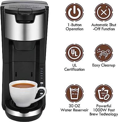 Cafeteras Electricas Mini Coffee Maker with Reusable One Cup 8 Oz