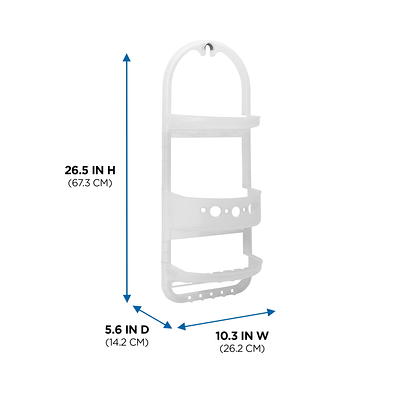 Over-The-Shower Caddy, White, Large