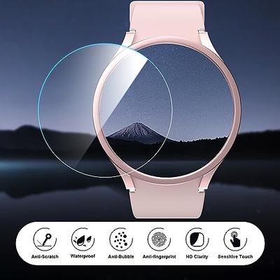 6+6 Pack] Galaxy Watch 6 Screen Protector Case Cover 40mm, Tempered Glass  Anti-Fog Bubble Free Film + Waterproof Hard PC Protective Bumper Case  Compatible with Samsung Galaxy Watch 6 40mm 