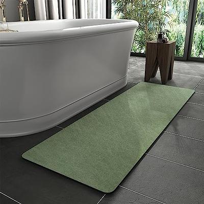 Bosap,Bath Mat,Ultra Thin Bath Rugs,Rubber Bath Mats for Bathroom Quick Dry,Washable,Fit Under Door,Super Absorbent Bathroom Rugs for Bathroom Floor