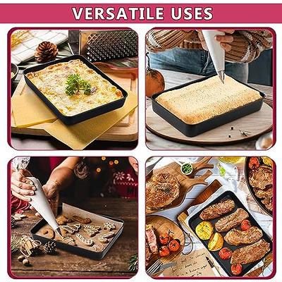 P&P CHEF 9 Inch Square Baking Pan, Square Cake Lasagna Pan, Nonstick Coated  Stainless Steel Lasagna Pan for Baking Roasting Serving, Oven Safe & Easy  Clean, Healthy & Durable - Yahoo Shopping