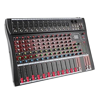 4 Channels Mixing Console Individual +48v Effects Bluetooth Usb