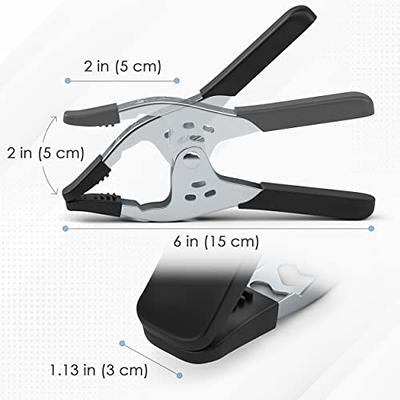Houseables Spring Clamp, A Clamps, Hand Squeeze Clips, 6 Inch, Metal, 8  Pack, Black, Heavy Duty, Large, Strong, Quick Grip, Strong Hardware Claps  for Woodworking, Wood, Pony, Photography, Furniture - Yahoo Shopping