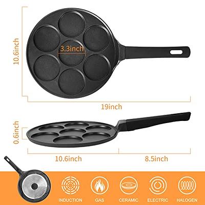 Pancake Molds for Kids, Mini Pancakes Maker Pancake Pan Nonstick Pancake  Griddle Grill Pan Mini Crepe Maker, Aluminum Alloy Pan