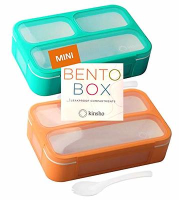 Bentoheaven Premium Bento Lunch Box for Kids, 9 Designs, Leak-Proof 3-4 Compartments, Divider, Ideal Size 30oz, Microwave/Dishwasher Safe Kids Bento