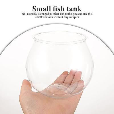  Mifoci 3 Pcs Plastic Fish Bowls Transparent Small Plastic Fish  Tank Shatterproof Fishbowl Clear Round Plastic Aquarium for Betta Fish  Goldfish Candy Wedding Party Favor Desktop Decoration, 7.09 x 6.3 : Pet  Supplies