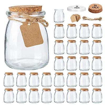 30Pack Small Spice Jars,Glass Jars with Airtight Lids with Tags Labeling