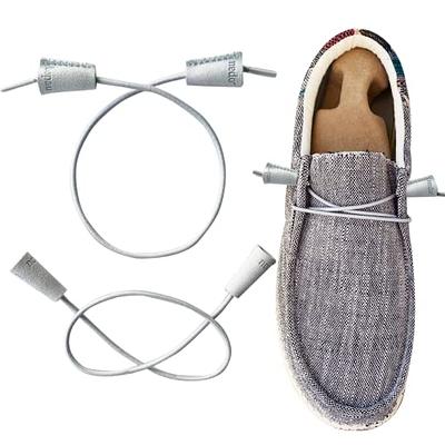 Elastic shoe laces with cord-lock, 1 pair, 34 long