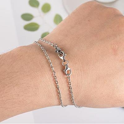 2pcs Double Lobster Clasp Extender, 925 Sterling Silver Necklace Extender  Clasp Jewelry Lobster Clasp Double Claw Connector for Necklace Bracelet DIY