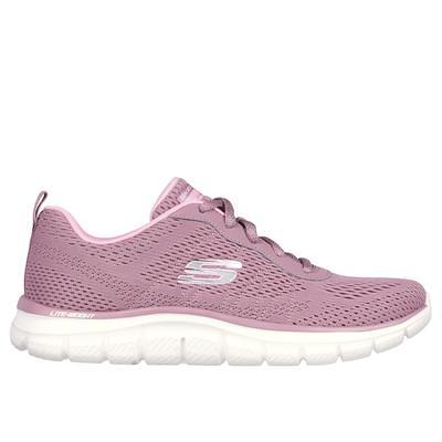 Skechers Women's Track - New Staple Sneaker | Size 8.0 | Dark Rose Textile/Synthetic | Vegan | Machine Washable - Yahoo Shopping