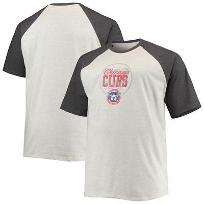 Men's Fanatics Branded Heathered Gray Chicago Cubs Number One Dad Team T-Shirt